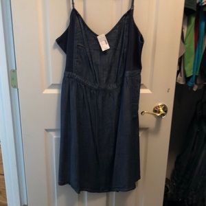 NWT Denim strappy dress